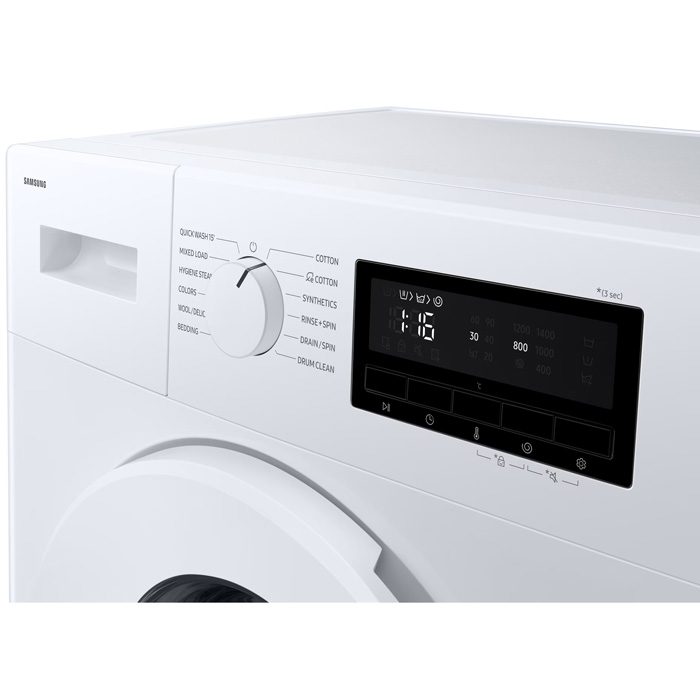 Samsung Mesin Cuci Front Loading Hygiene Steam 8 Kg - WW80FG3M05AWSE | WW80 FG3M05 AWSE
